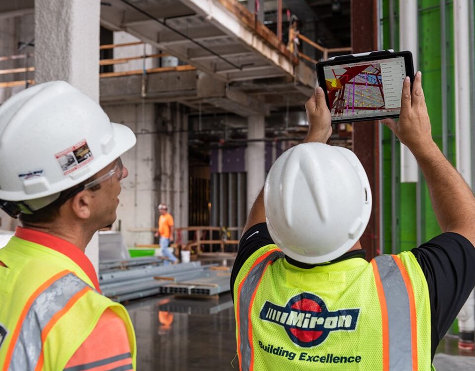 Construction engineers using Autodesk