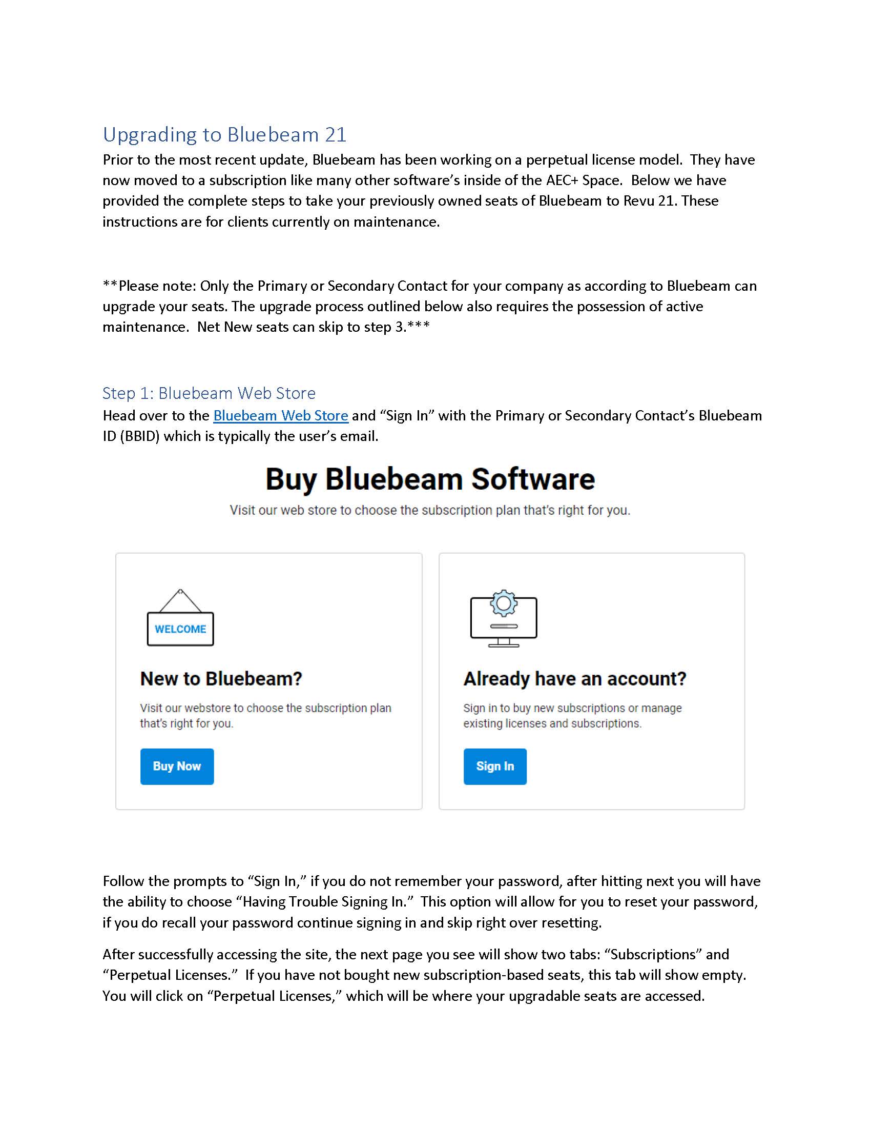 Upgrading to Bluebeam 21
