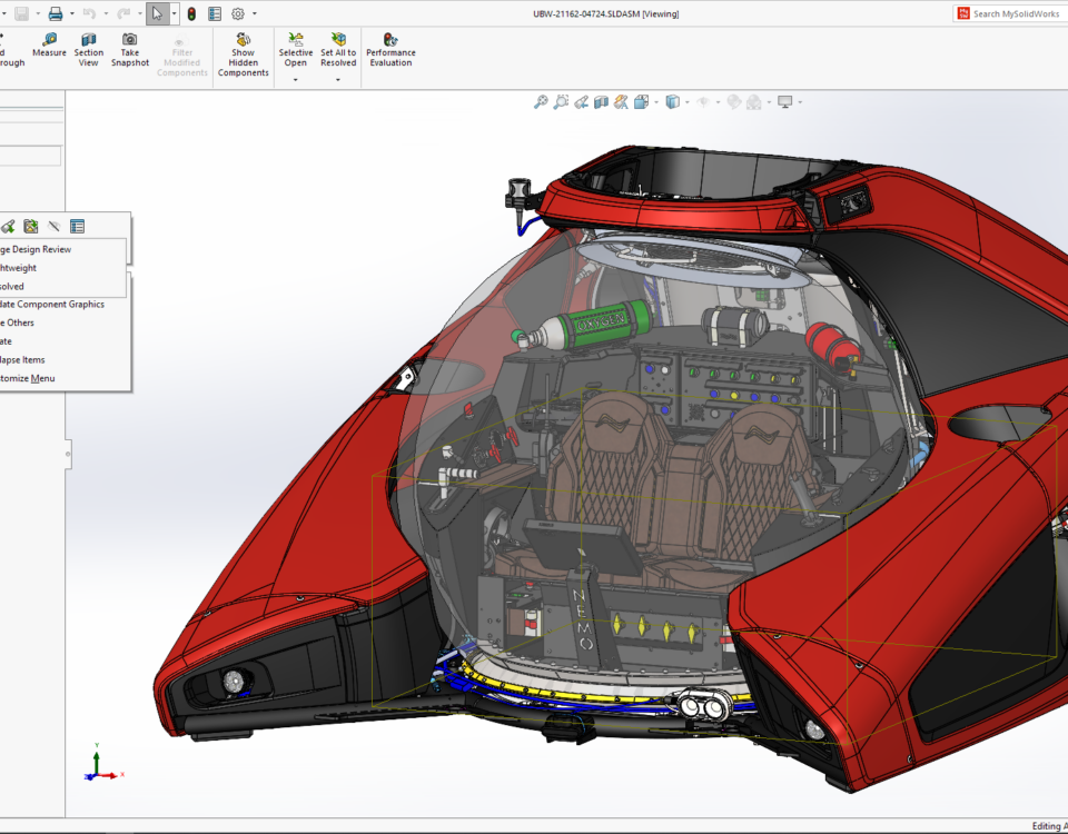 Water Vehicle Assembly - SOLIDWORKS Standard vs Professional