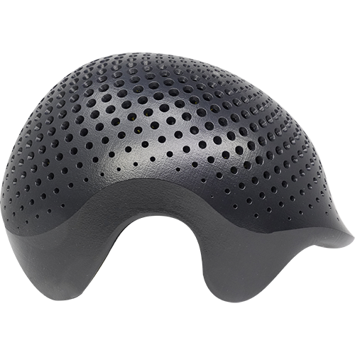 Vapor Smoothed 3D printed helmet after smoothing